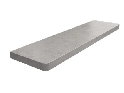 Parapet MDF laminowany beton gładki jasny