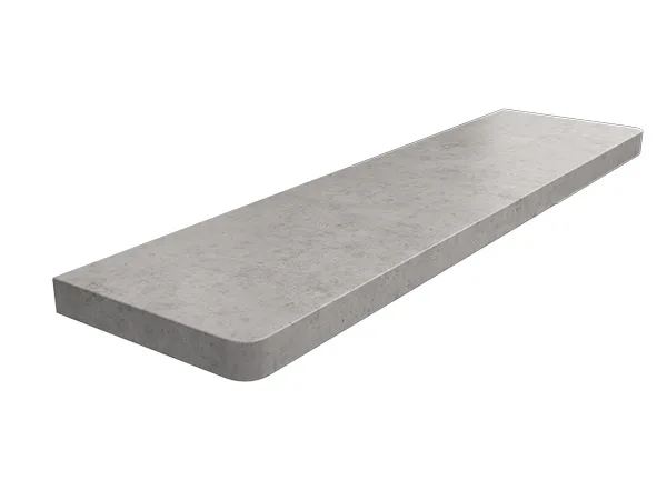Parapet MDF laminowany beton gładki jasny Parapet MDF laminowany beton gładki jasny