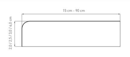 Parapet MDF laminowany dąb antyczny