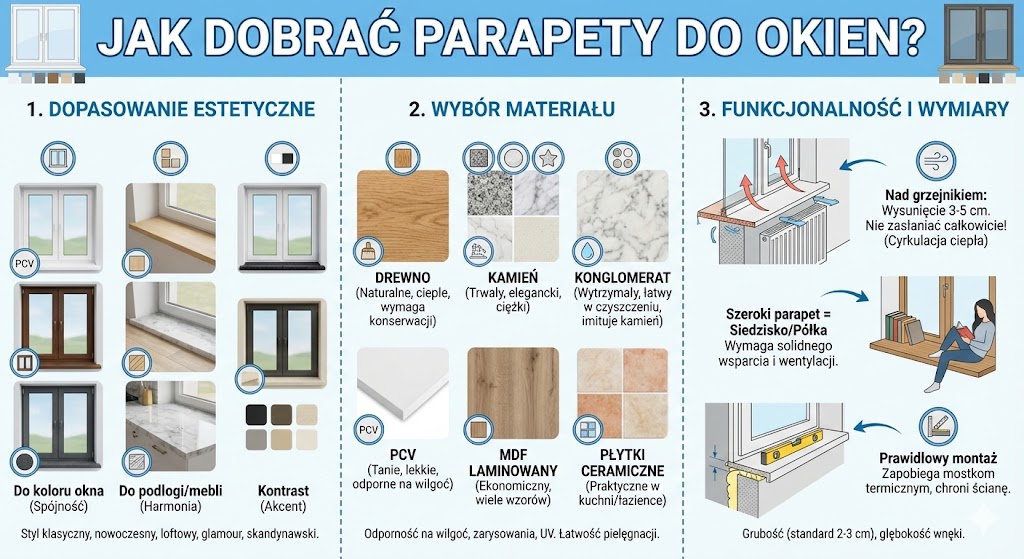jak dobrać parapet do domu?