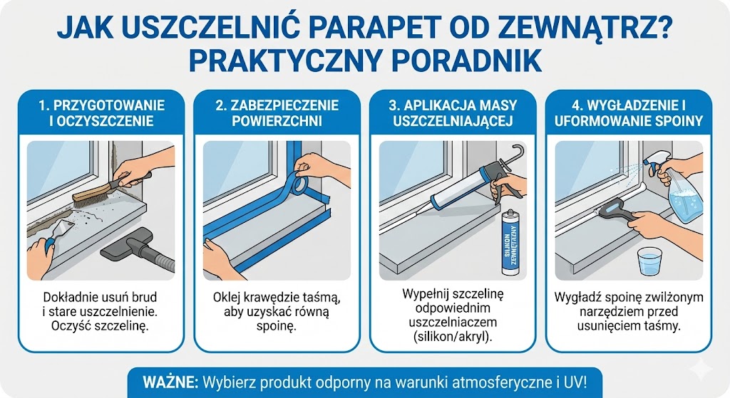 jak zabezpieczyć parapet od zewnątrz?